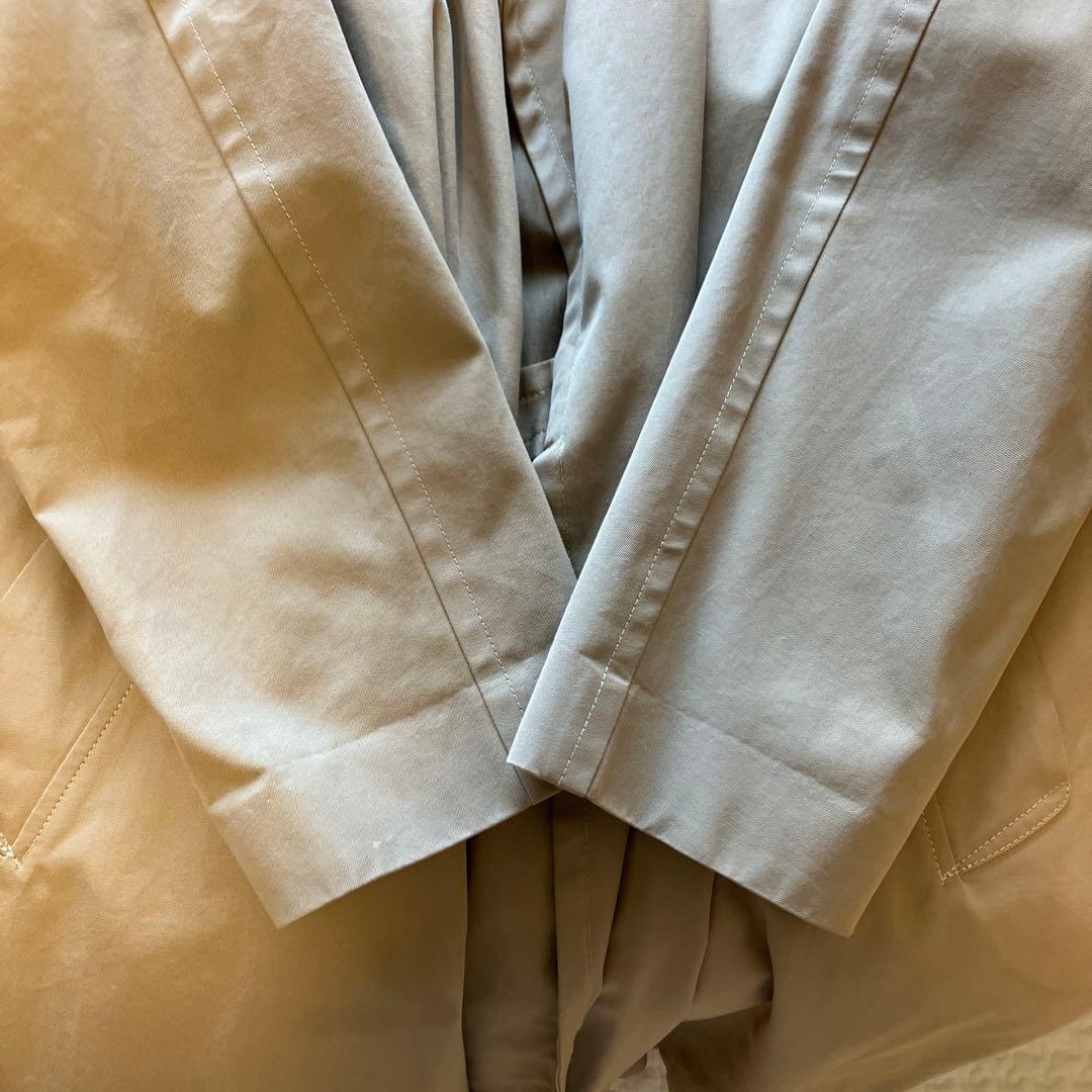 comoli タイロッケンコート size0 ベージュ コットンギャバ
