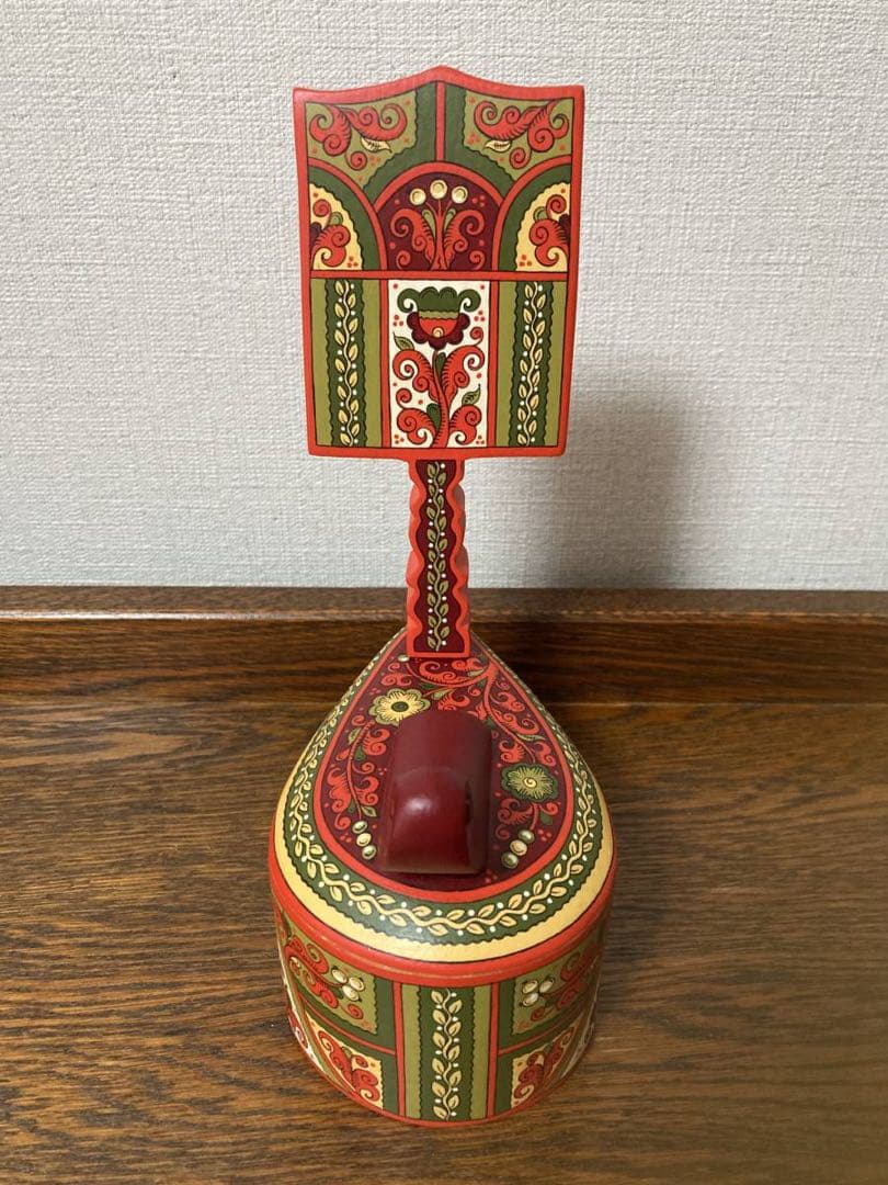 ロシア雑貨☆糸紡ぎの木製Box馬 小物入れ オリガ作マトリョーシカ