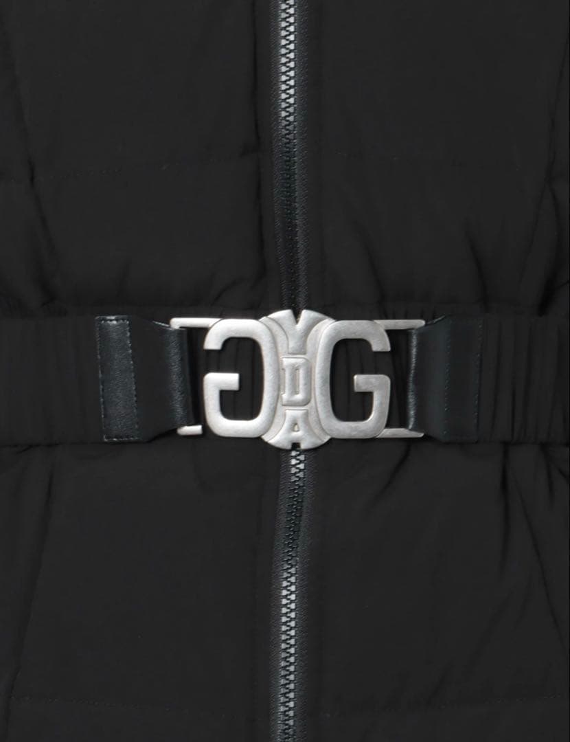 GYDA ベルト付きロングダウンコート