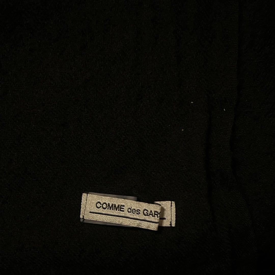 COMME des GARÇONS ブラックマフラー ウール