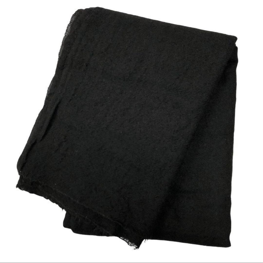 COMME des GARÇONS ブラックマフラー ウール