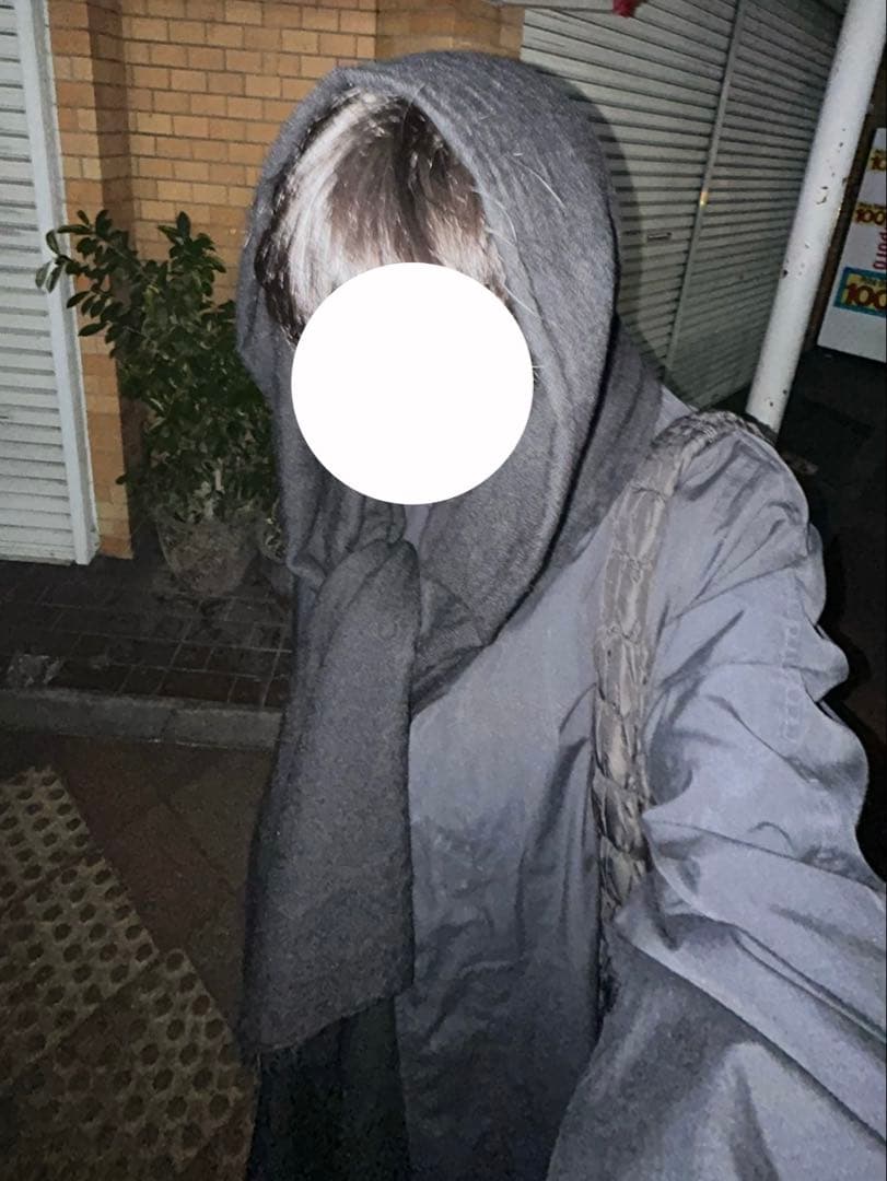 COMME des GARÇONS ブラックマフラー ウール