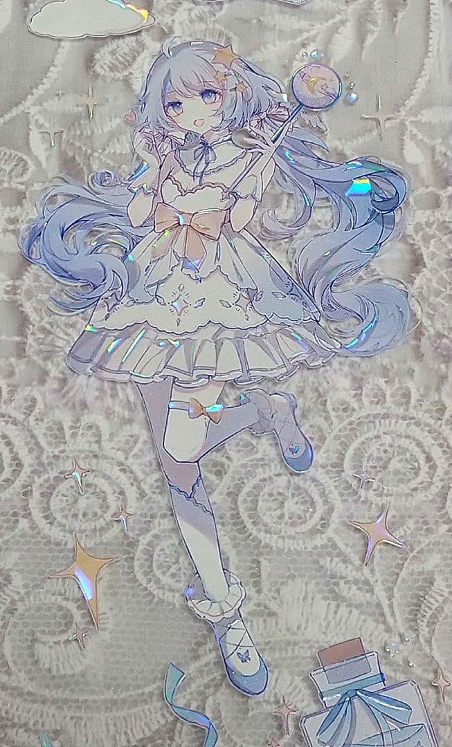 J630＃天使蓝(贝壳光)Shine切り売り海外人物マステ女の子