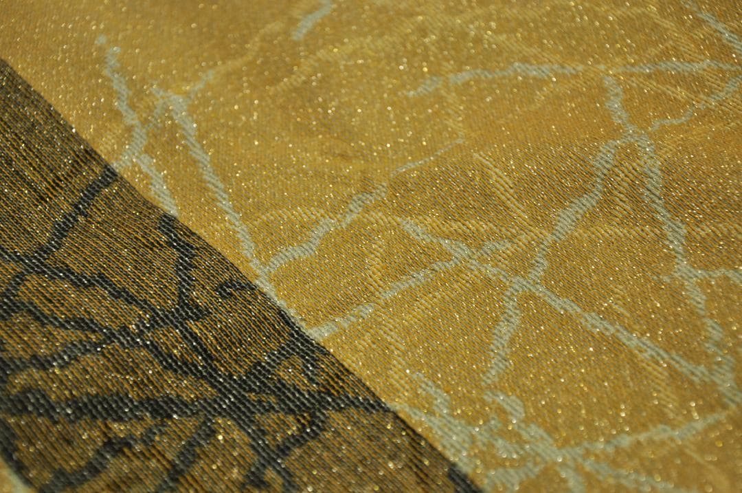 野村証券　60周年　ラグ　龍村美術織物　「宗達草花下絵光悦筆和歌錦」 レア　希少