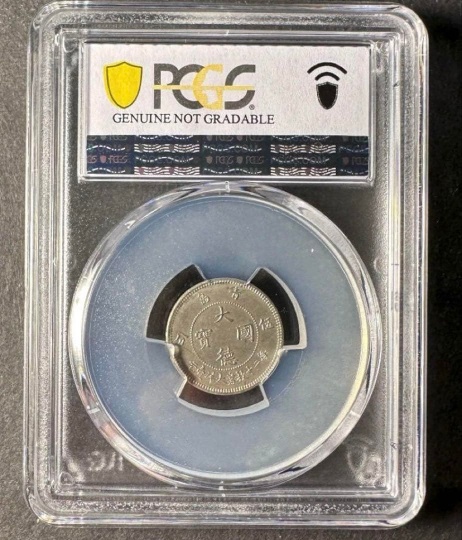 K*3様 1909年中国Kiau Chau5セント PCGS AUドイツ膠州湾租