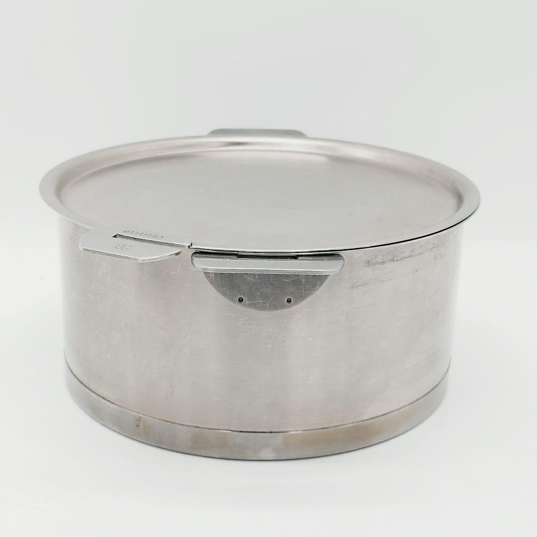 CRISTEL　クリステル　Lシリーズ　20cm　両手鍋　廃盤オールステンレス蓋