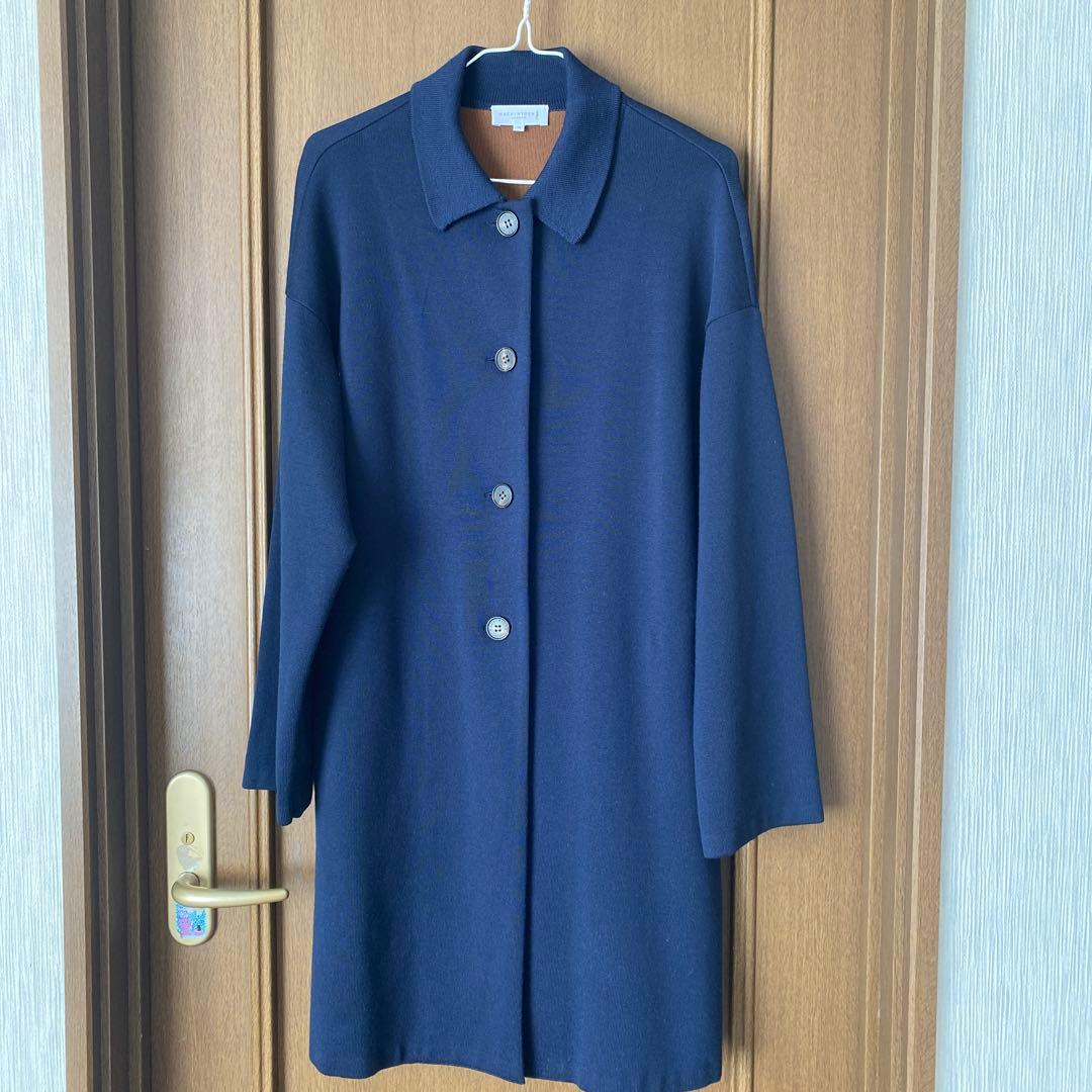 MACKINTOSH LONDON ウールニットコート バイカラー 38