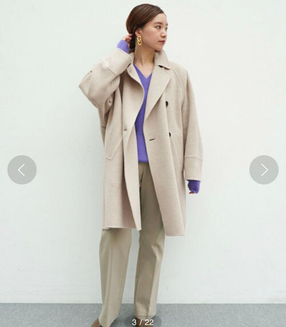 IENA スーパー160ダブルフェイス オーバーコート　36