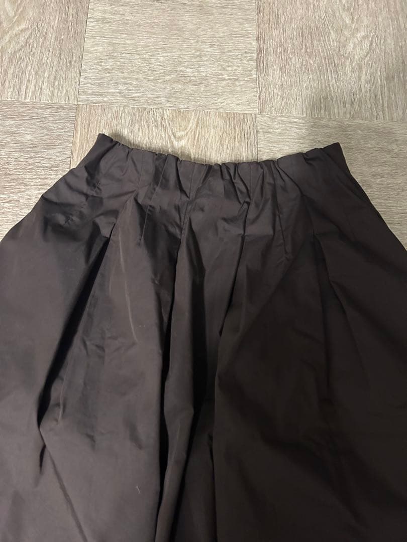 ポロ衿ニットタックフレアスカートコーデSET