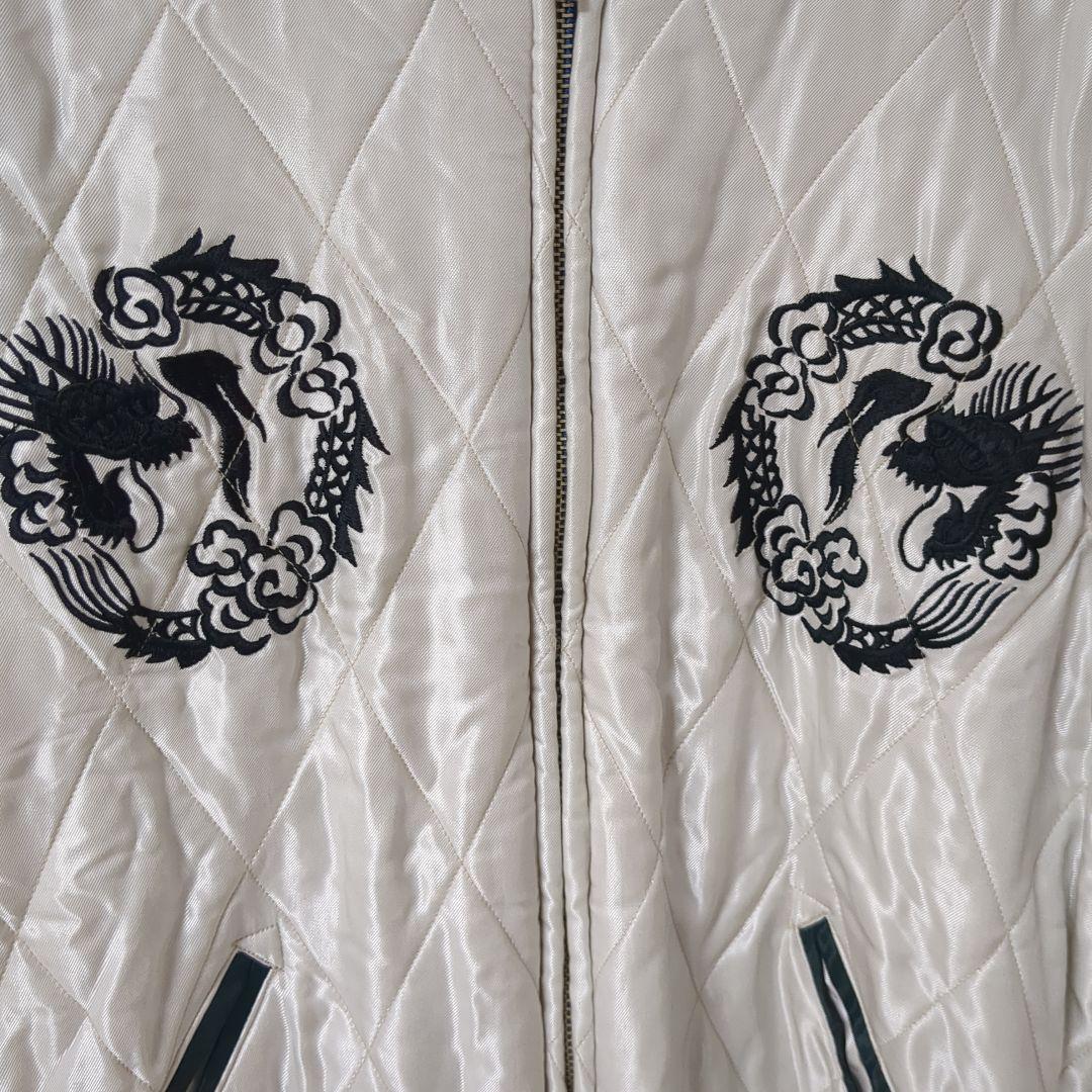 グ*ー様 テーラー東洋 別珍 スカジャン 黒虎×日本地図 L 渋谷龍太着用 TT