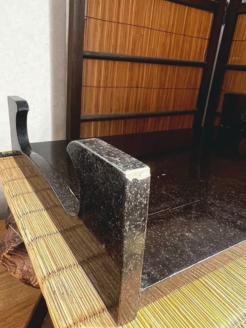 天然時代木 総梨地塗り 花台 香台 盆栽台 共箱付き