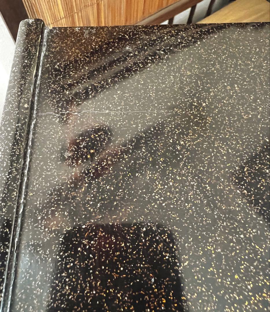 天然時代木 総梨地塗り 花台 香台 盆栽台 共箱付き