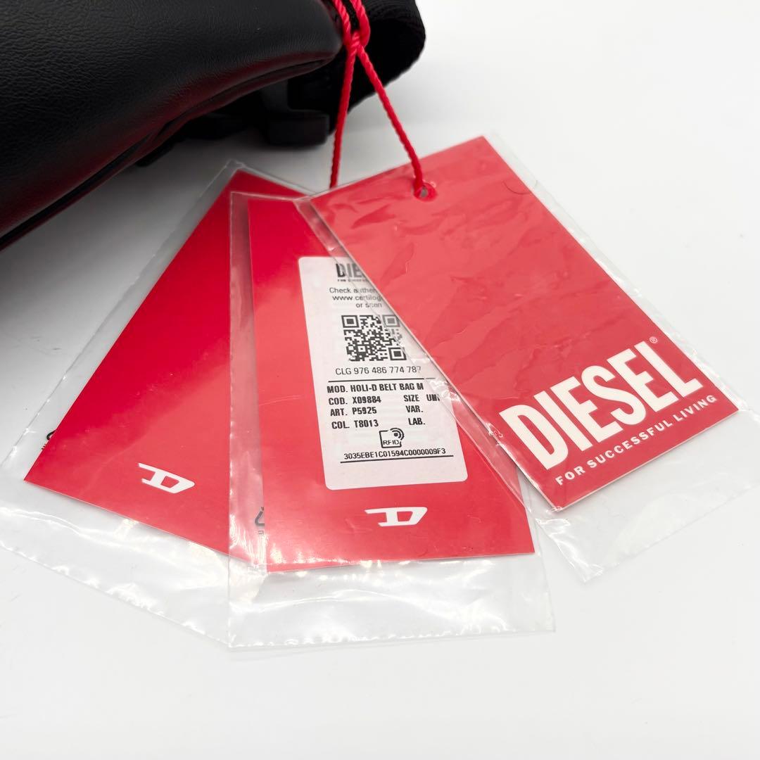 【新品タグ付き】ディーゼル ボディバッグ HOLI-D ブラック オーバルDロゴ