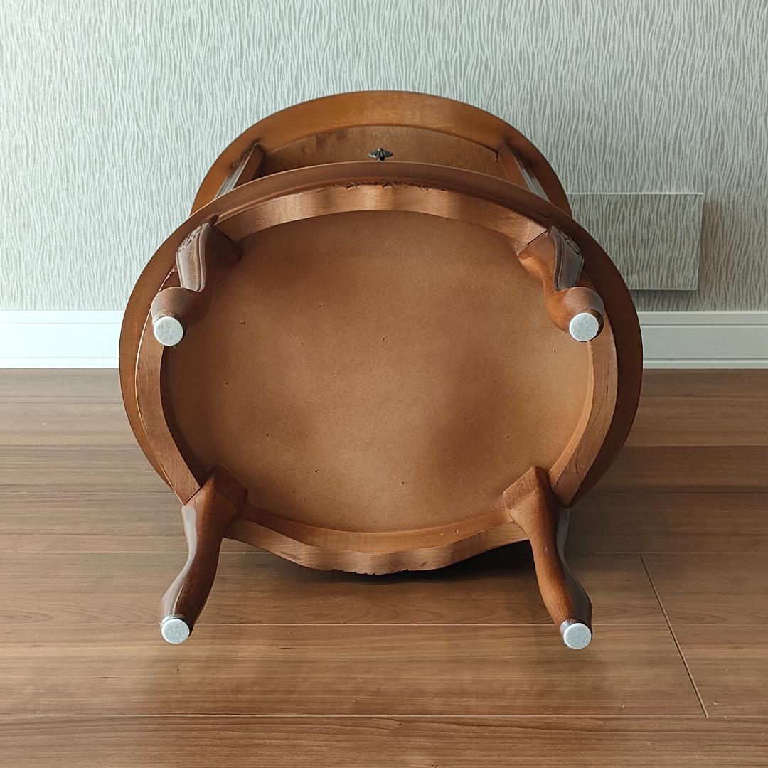 アンティーク　ラウンドキャビネット　猫脚　サイドテーブル