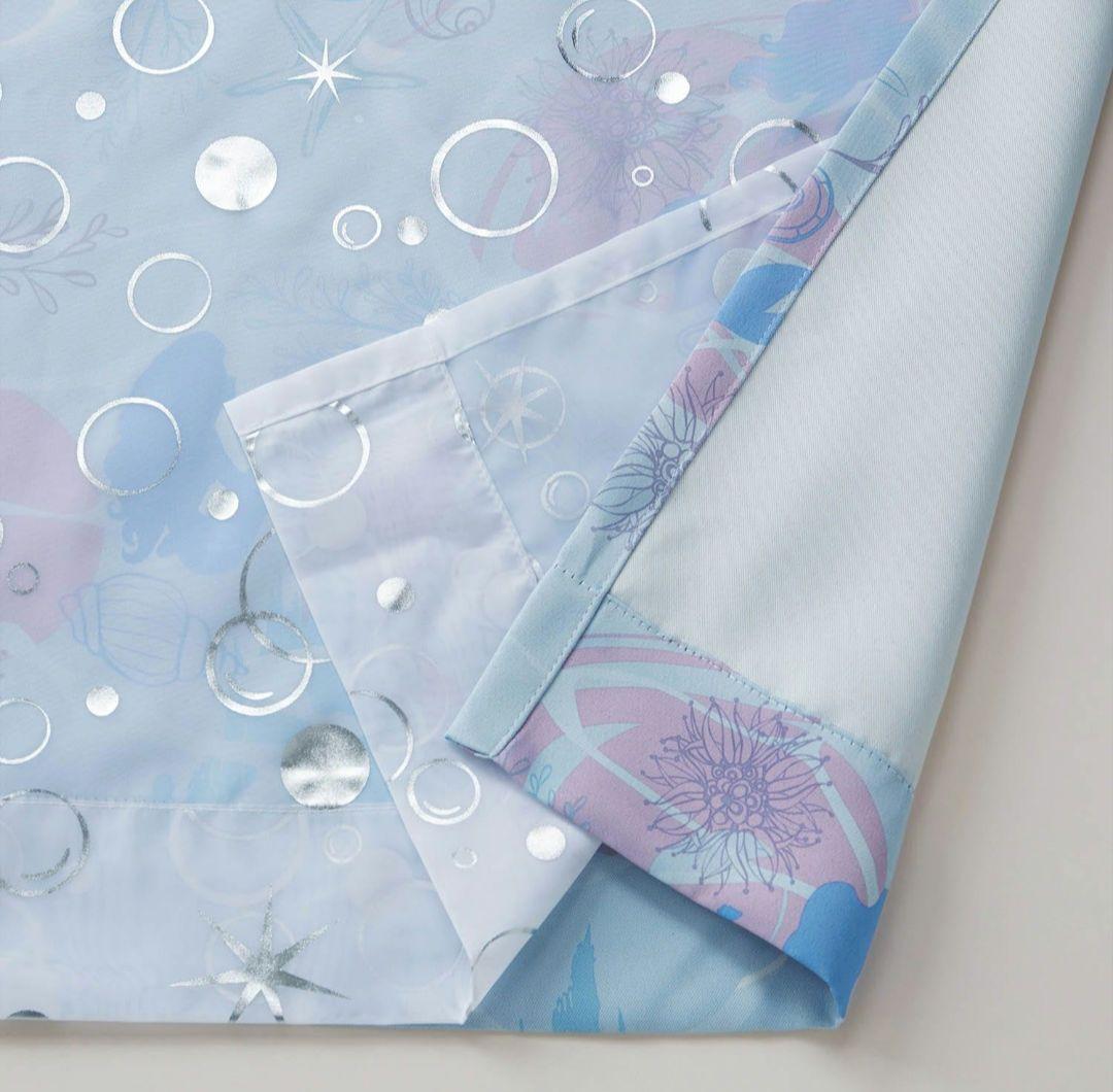 ベルメゾン アリエル カーテン レース4枚セット　遮光カーテン　ディズニー