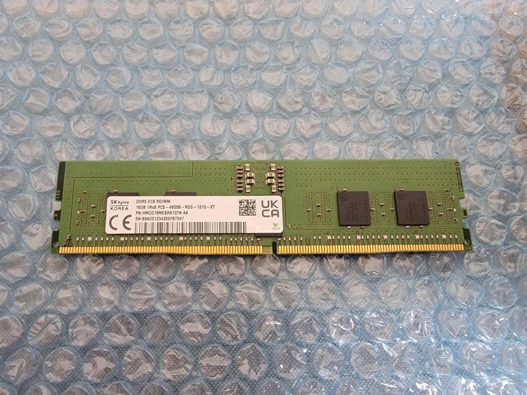 SKHynix DDR5 PC5-5600 RDIMM 16GB メモリ