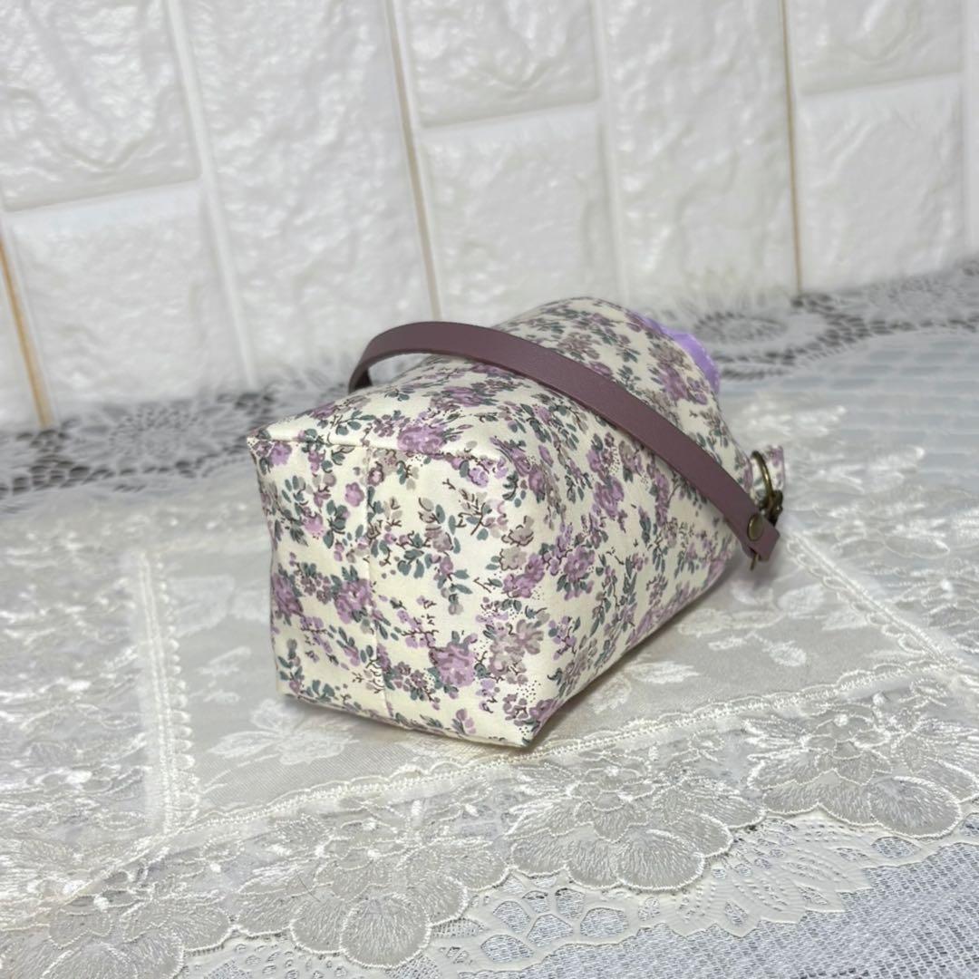 ペットボトルカバー　ミニ　リバティムーンモス/クラシカルパープル　ハンドメイド