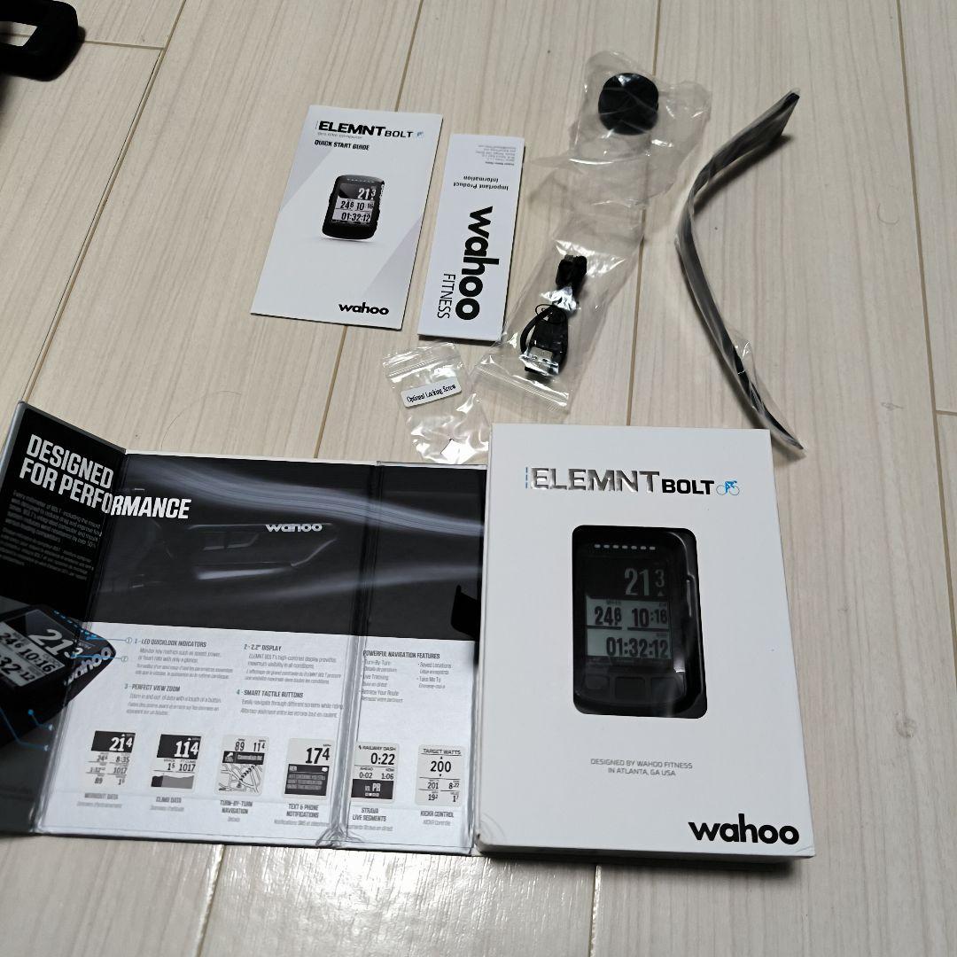 Wahoo ELEMNT BOLT サイクルコンピューター本体 カバー付き