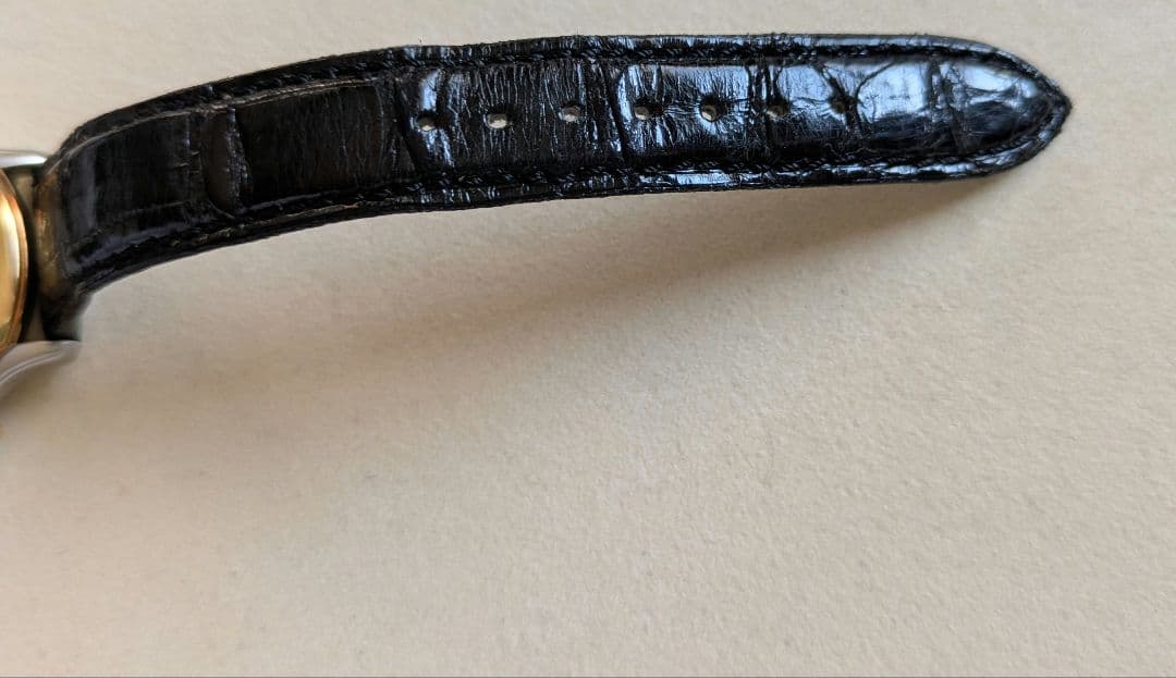 セイコー　アラーム　アンティーククォーツ　18kベゼル　動作問題なし