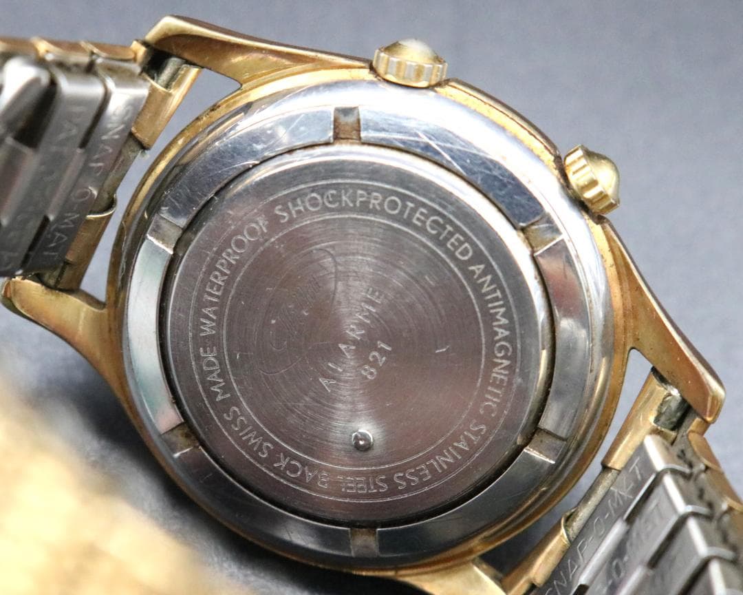 〇 Wilka ウィルカ ダイナミック アラーム 821 手巻き メンズ腕時計