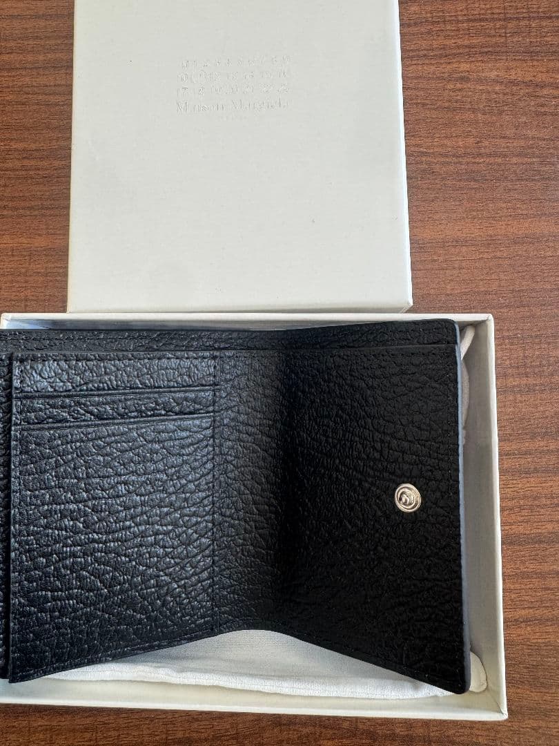 Maison Margiela ブラック三つ折り財布