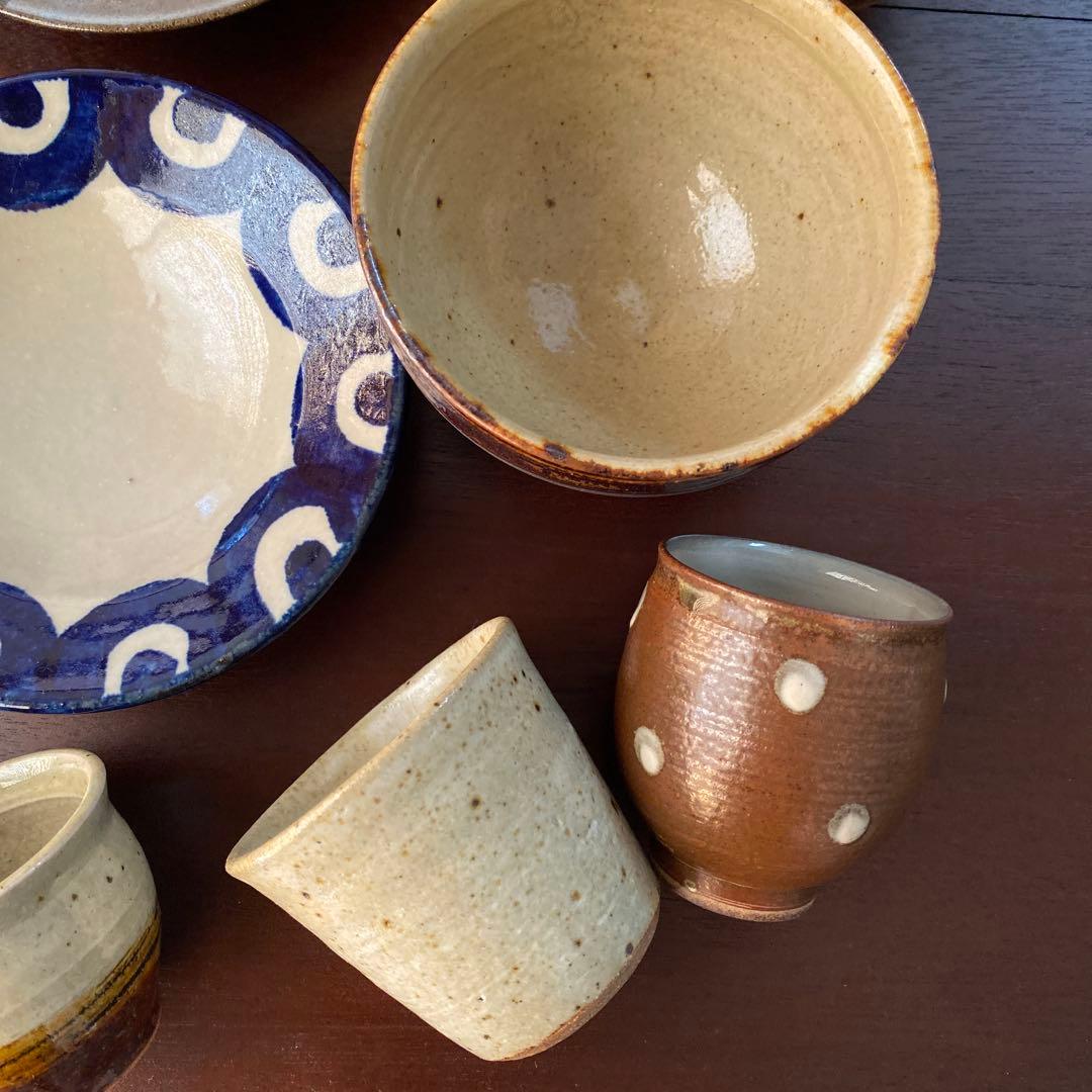 民藝　12点セット　器　皿　スープカップ　湯呑み