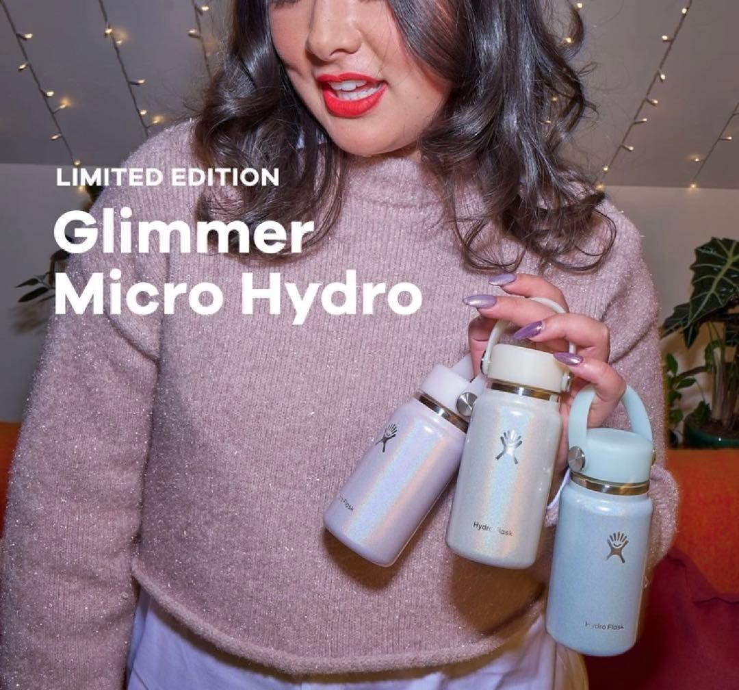 【日本未発売色】Hydro Flask ミニボトル Glimmer Blue