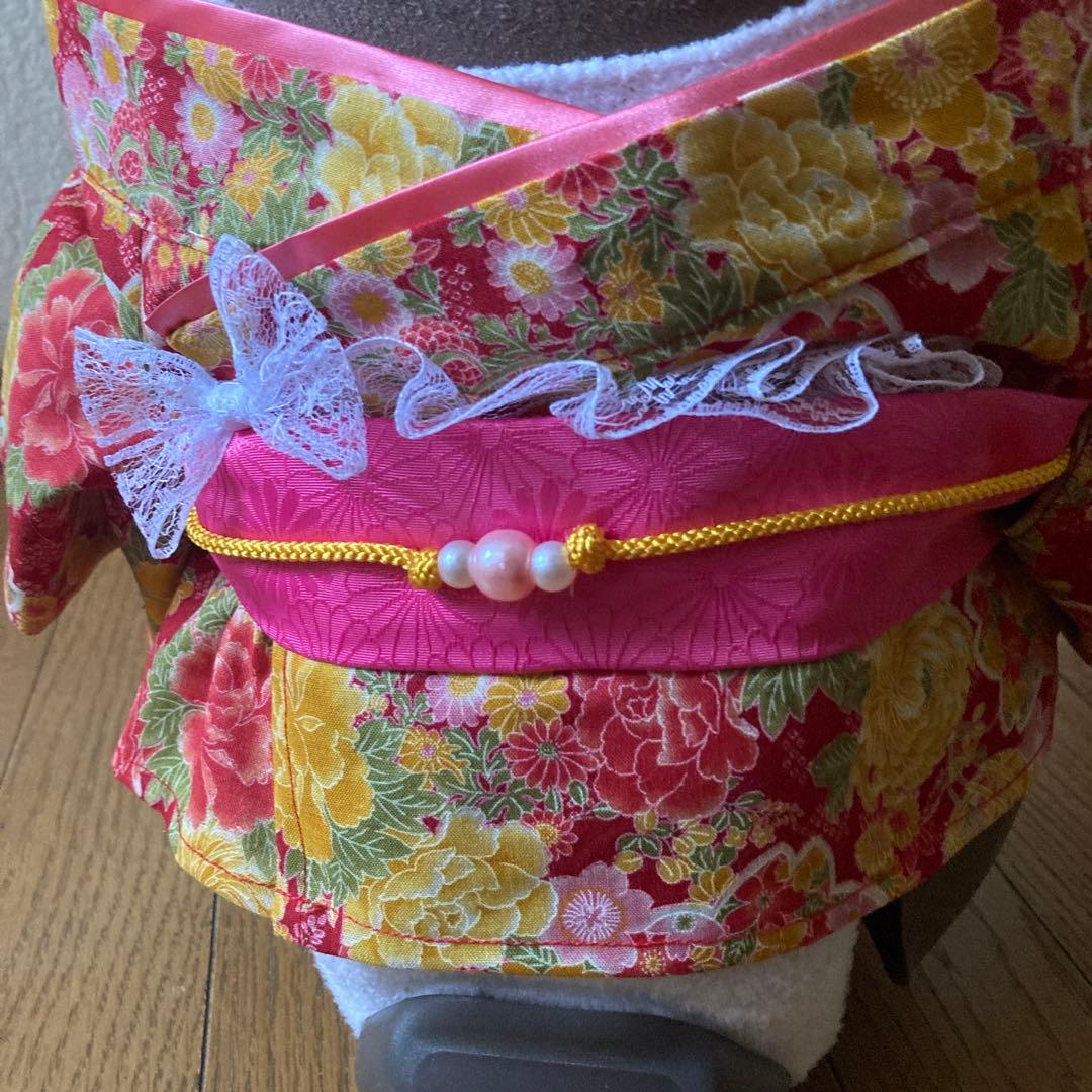 miki ラボット　服　lovot 着物一式　リボン付き