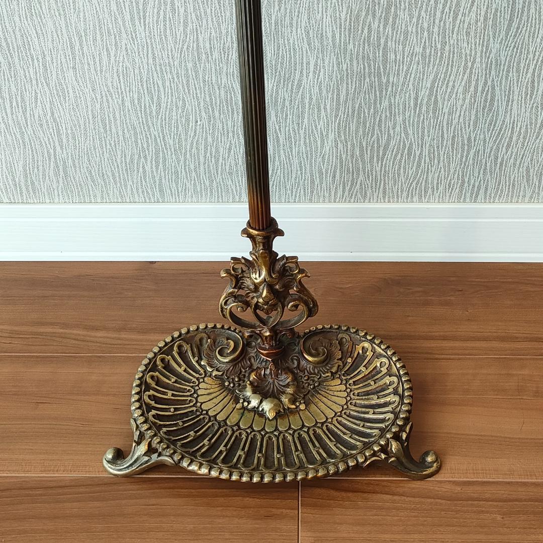 アンティーク　傘立て　杖立て　真鍮　鋳物　アンブレラスタンド