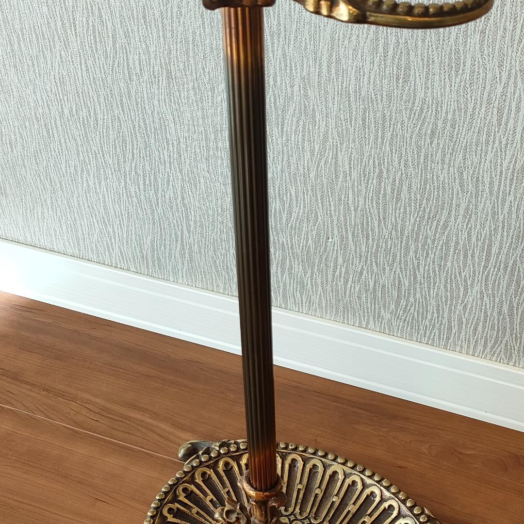 アンティーク　傘立て　杖立て　真鍮　鋳物　アンブレラスタンド