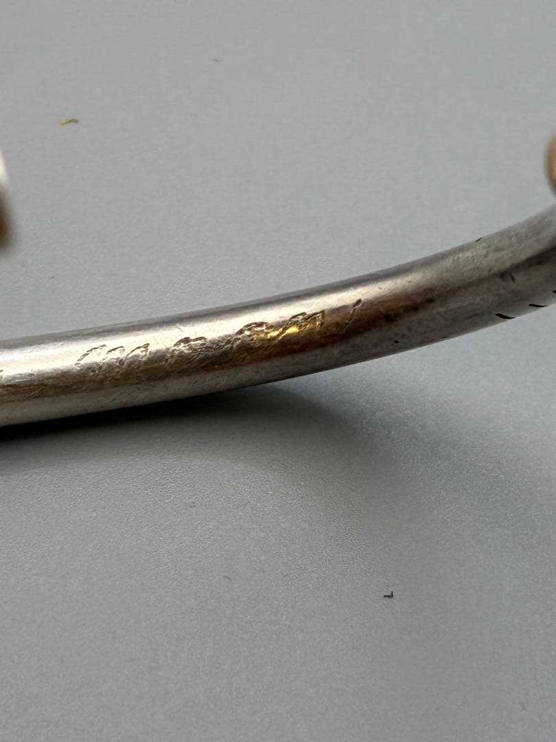 金　銀　バングル　メンズ