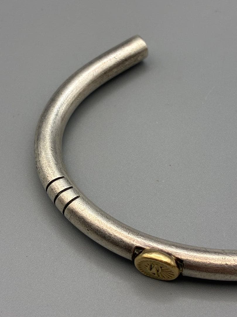 金　銀　バングル　メンズ