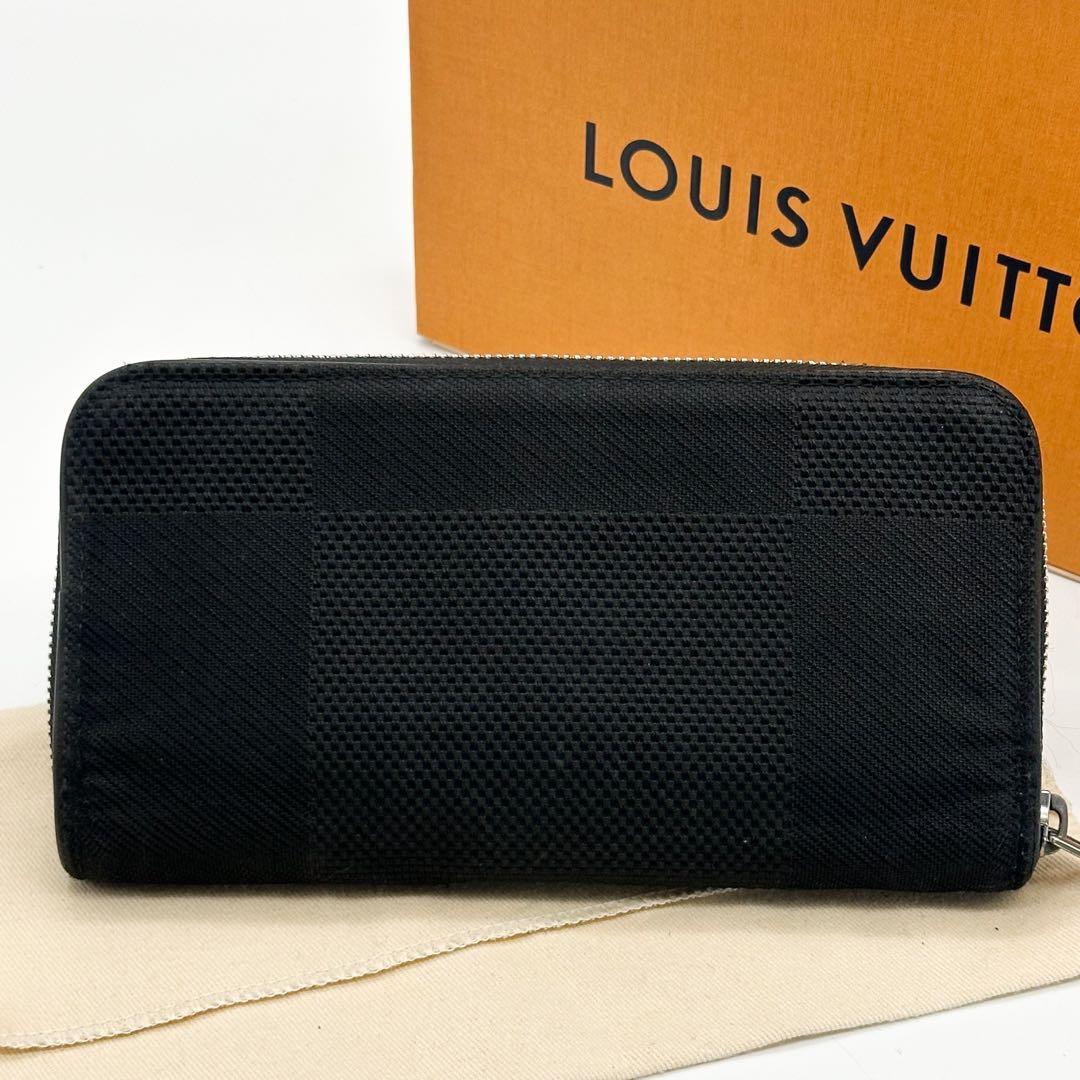 ルイヴィトン ポルトフォイユ ロン ジェアン ダミエ ヴェルティカル ラウンド