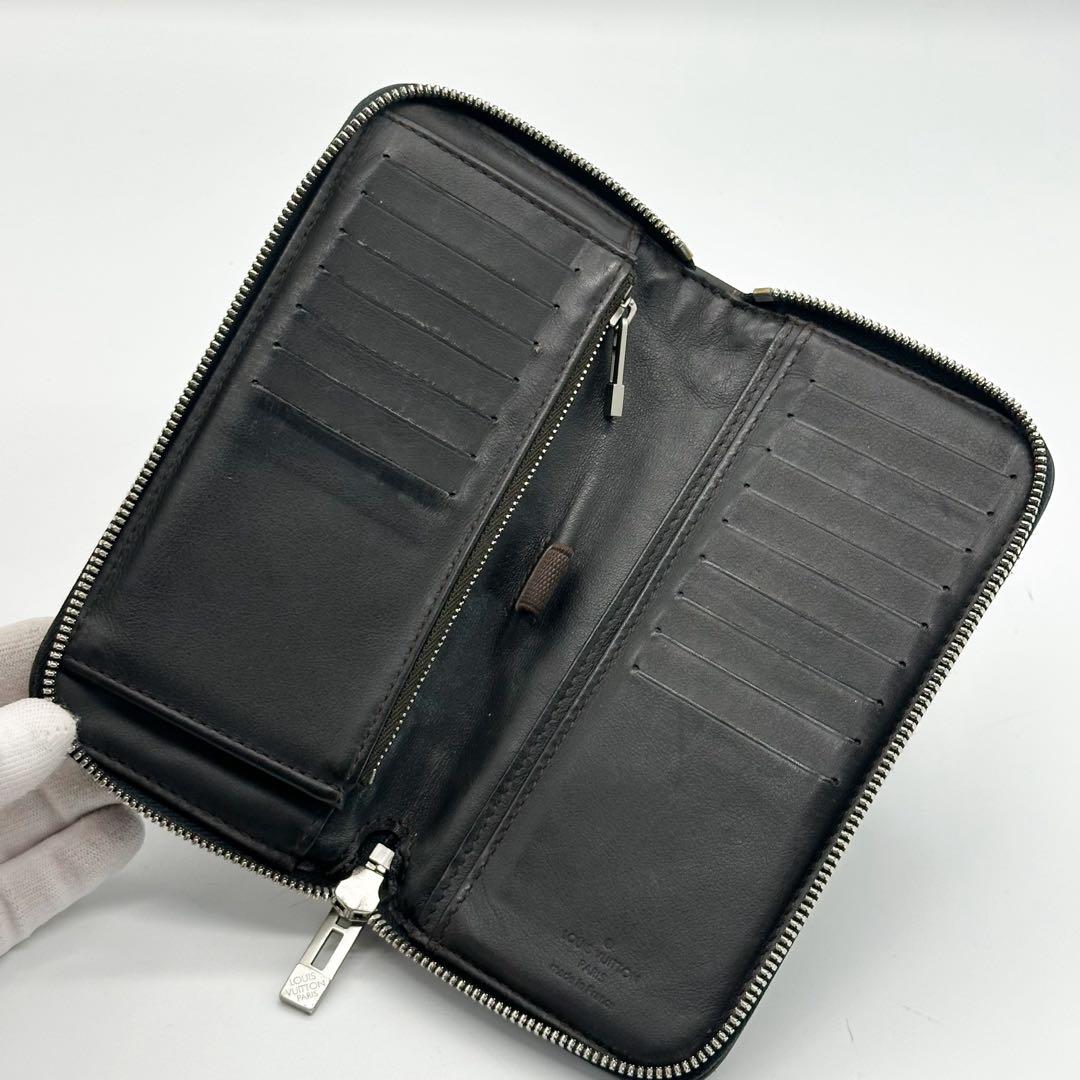 ルイヴィトン ポルトフォイユ ロン ジェアン ダミエ ヴェルティカル ラウンド