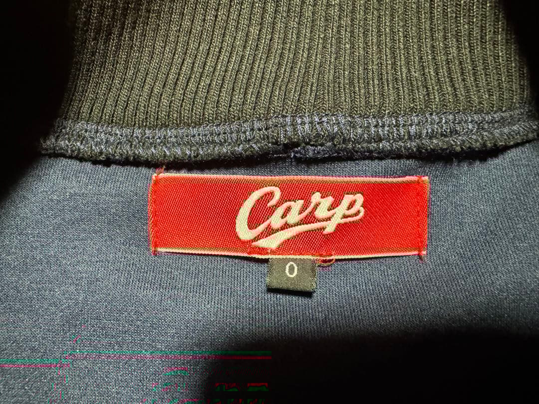 極美品 レアモデル 広島東洋カープ スウェット スタジャン ネイビー Oサイズ