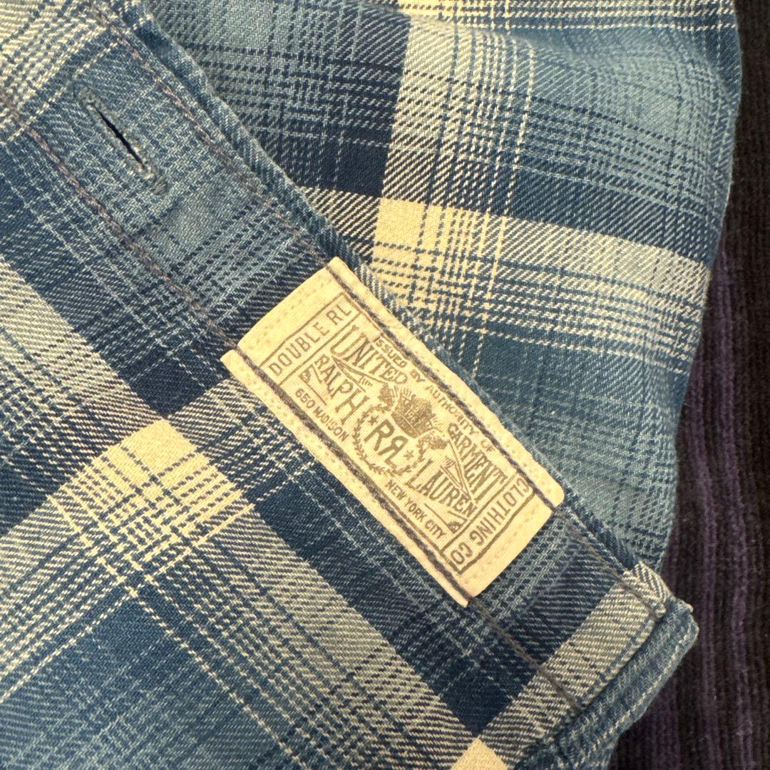 RRL チェックネルシャツ　サイズS