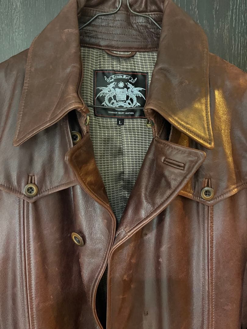 【希少モデル】TORNADO MART バッファロー 本革ロングコートLサイズ