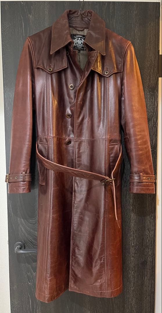 【希少モデル】TORNADO MART バッファロー 本革ロングコートLサイズ