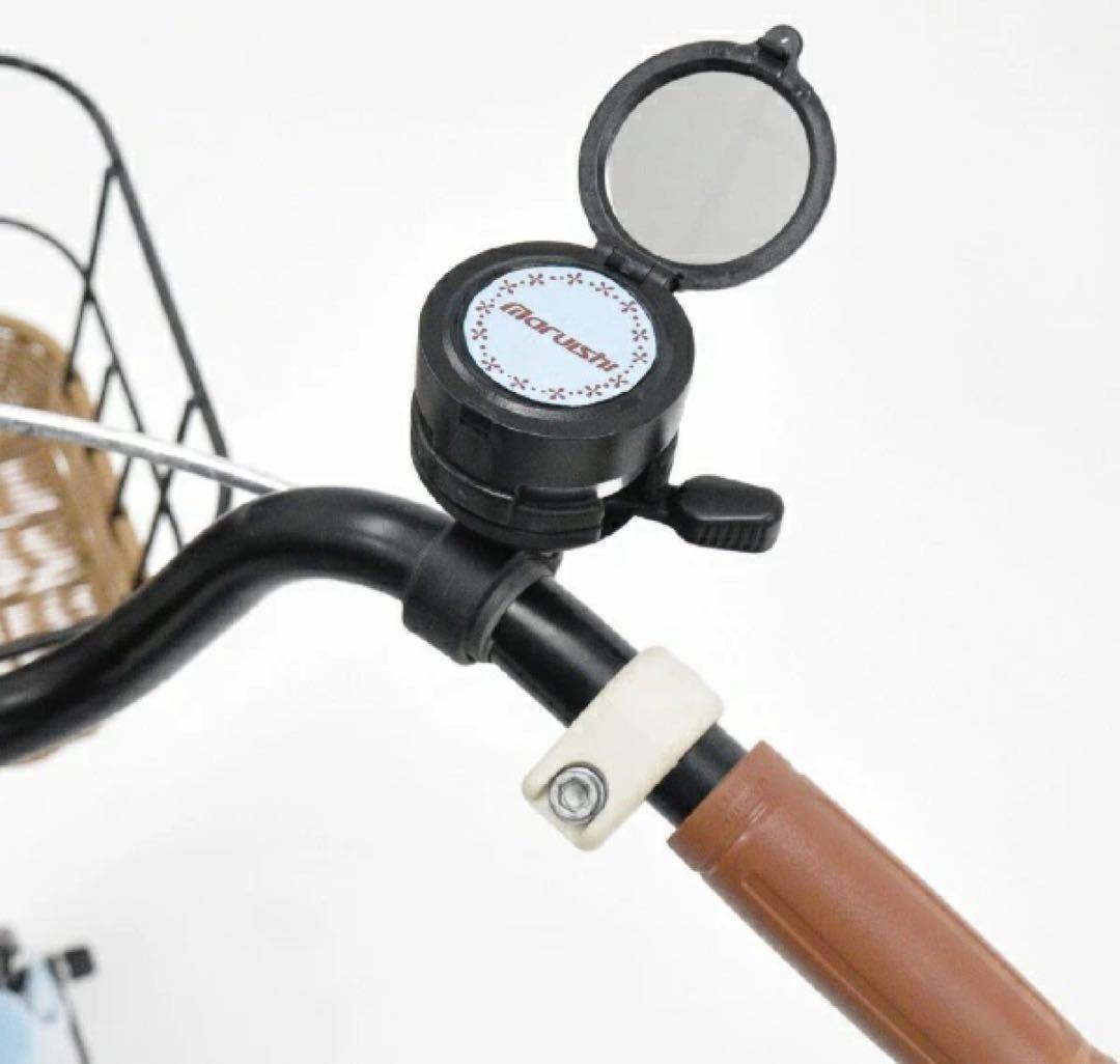 <7割引>丸石サイクル Colone 子供用自転車 水色 バスケット付き