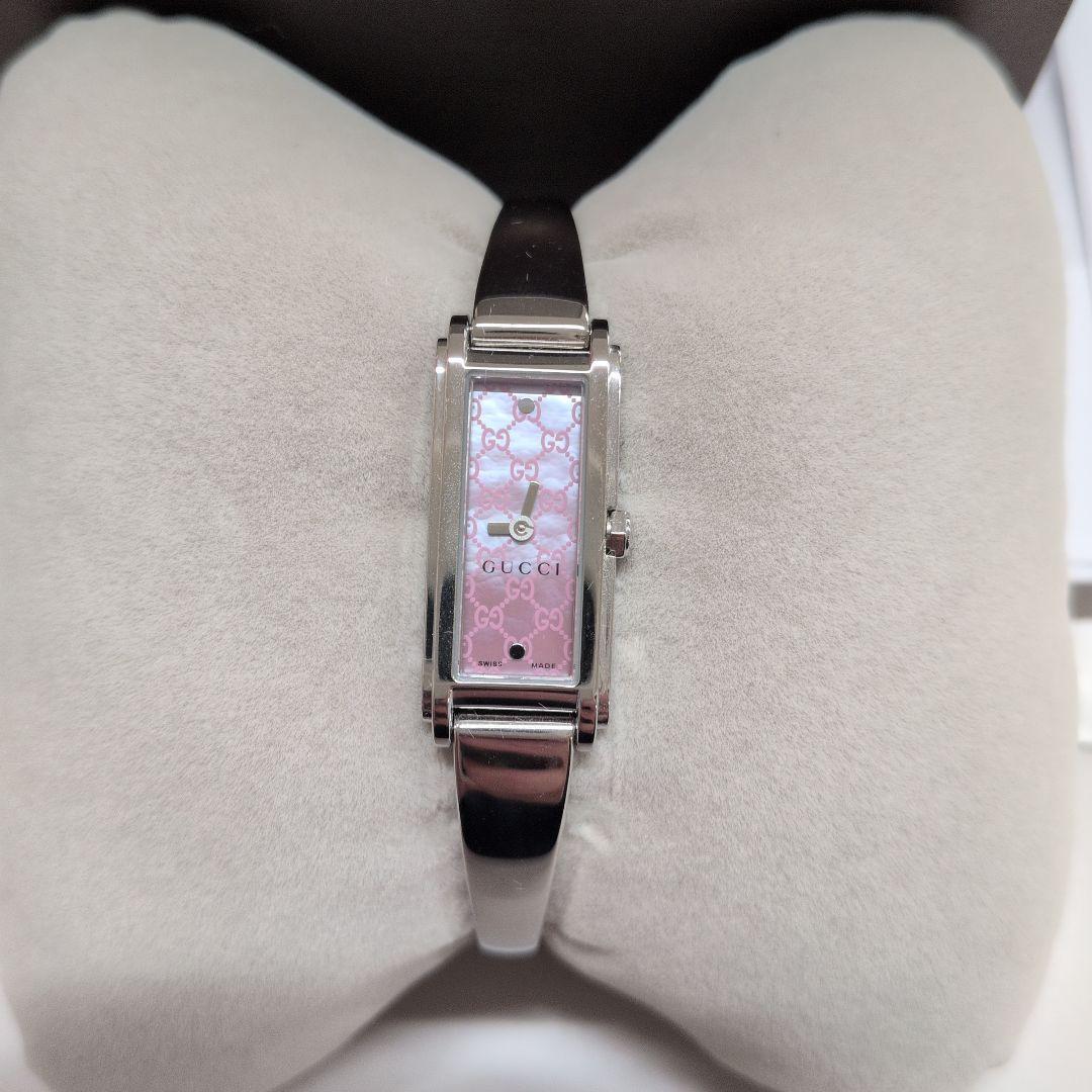 GUCCI アナログ腕時計 ピンク