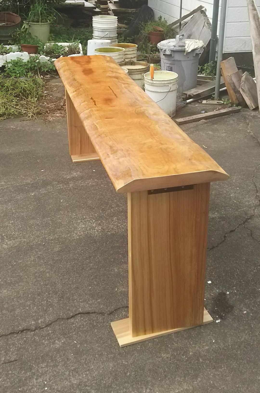 カウンターテーブル テーブル 一枚板 タブ 栴檀