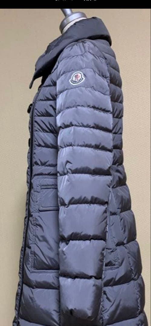 MONCLER グレー ダウンジャケット ロング丈　サイズ00