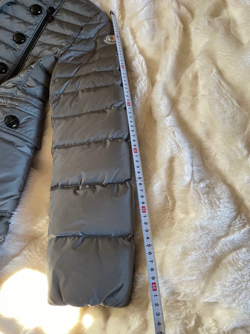 MONCLER グレー ダウンジャケット ロング丈　サイズ00