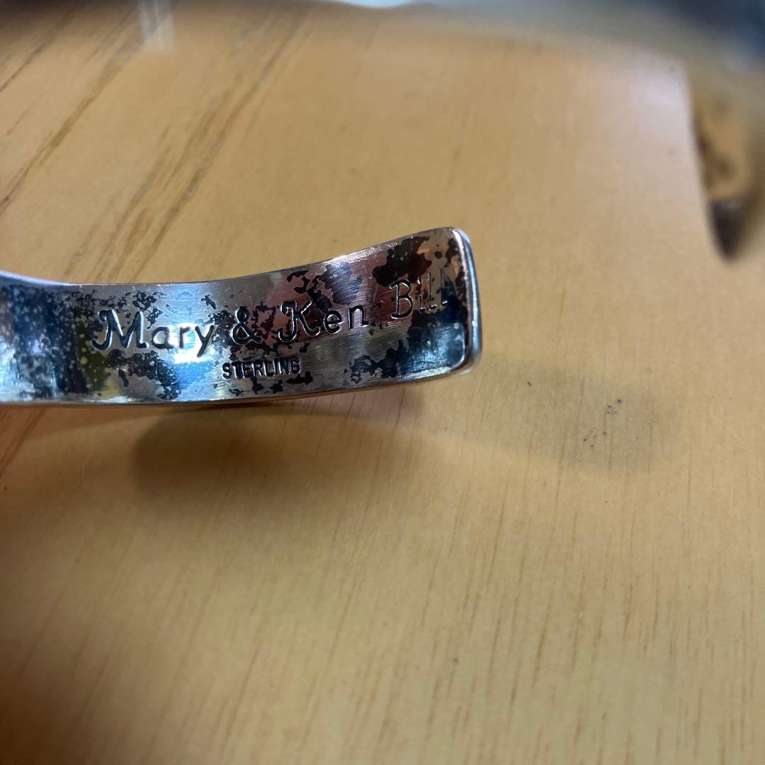 ナバホ族アーティスト　メアリー&ケン.ビル　バングル