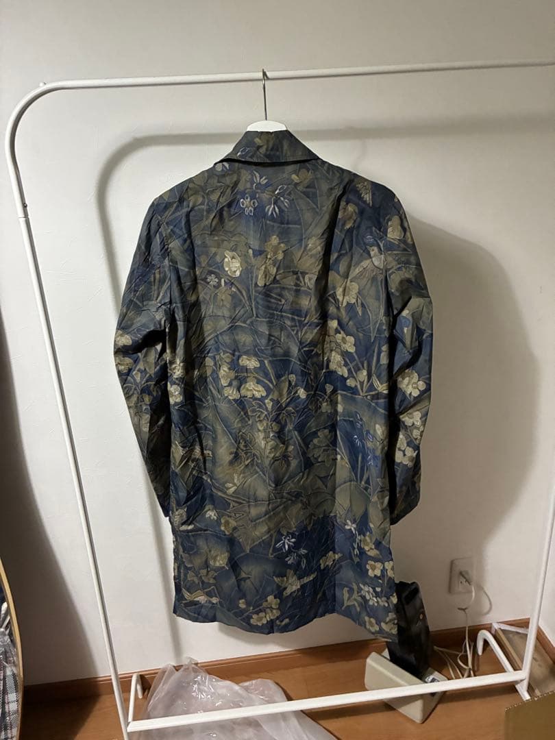 Dries Van Noten 17ss 総柄ポリアミドコート size 44