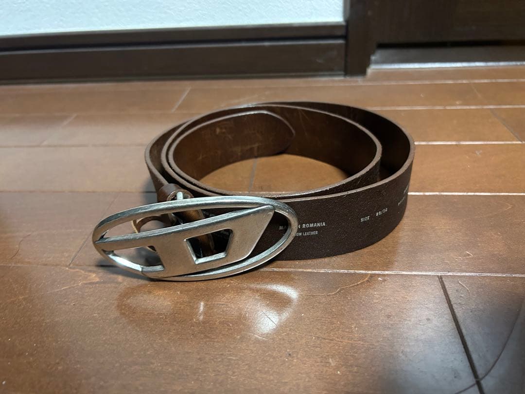 DIESEL ブラウンレザーベルト