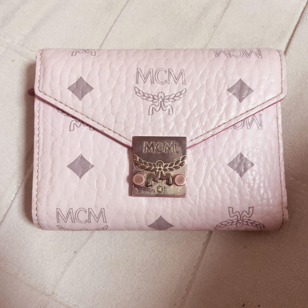 MCM パウダーピンク 財布 3つ折り