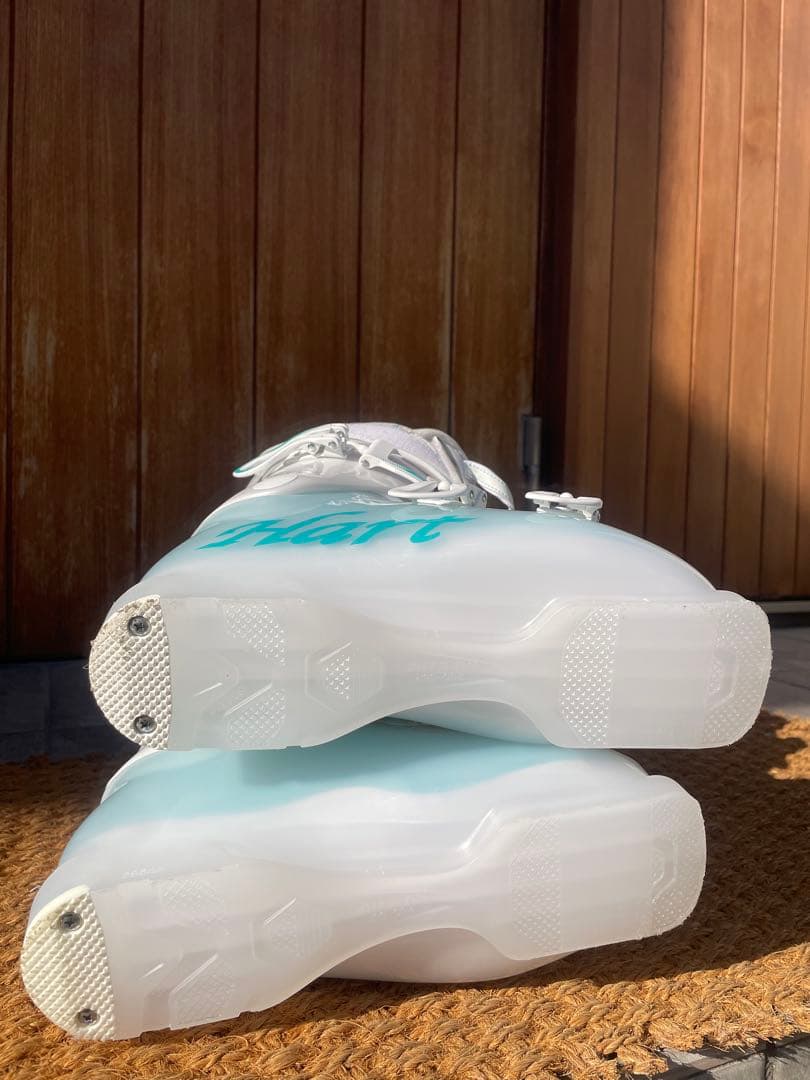 Hart ／ハート25cm⭐︎美品⭐︎女性用 スキー ブーツ ホワイト/アクア