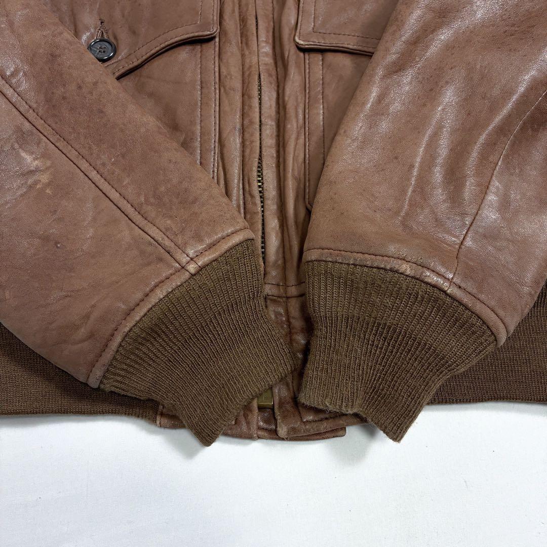 80s BUAER US NAVY G-1 レザー フライトジャケット 42