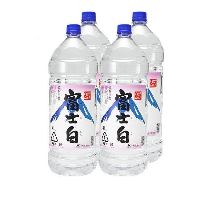 富士白　甲類焼酎　25度　4000ml(4L)ペット　1ケース(4本)